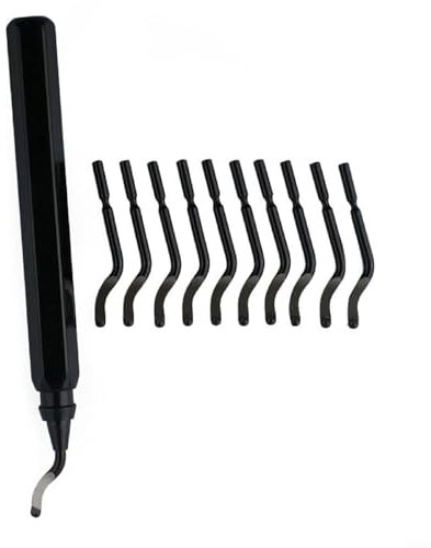 Precision Deburring Tool for Industrial Professionals and DIYers, RB1000 Handle with Tempered HSS Blades