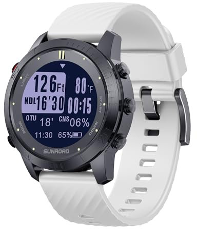 SUNROAD D3 Scuba Diving Computer Watch Man 100m Depth NDL OTU CNS Safety Analyse Compass Temperature Fashion Wristwatch