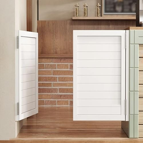 Media puerta blanca para casa, cocina, baño, oficina y cubículo, puerta interior de madera para escaleras, 76 x 81 cm