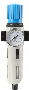 TABODD Druckluft Wartungseinheit 1/2 Druckminderer Wasserabscheider Öler Filter 1/2 Zoll 0-16 Bar für Kompressoren & Druckluftleitungen