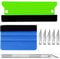 8 Pcs Car Vinyl Wrap Squeegee Smoothing Tools Efficient Application Vinyl Wrap Tool Kit Window Film Tools for Glass Film, Car Tint, Wallpaper Hanging