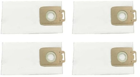 AGFQGLDPO 4 Bolsas for aspiradora, repuestos y Accesorios for aspiradoras, compatibles con Nilfisk, Eco/Special P10, P12, P20 Power Series 107407639 y 128389187