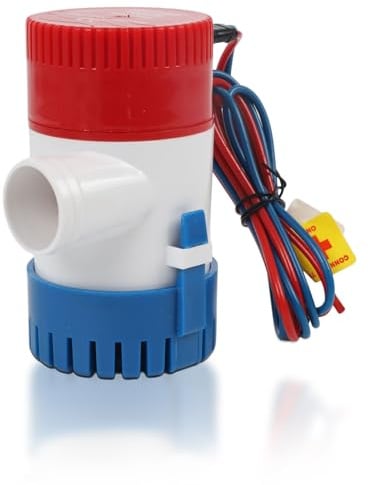 Bomba de achique de 12 V: Bomba de achique 1100 GPH, bomba eléctrica sumergible, bomba para barco, bomba de agua sumergible para barcos y yates
