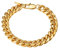 PROSTEEL Herren Armband 10mm Edelstahl Panzerkette Armband schwer Glieder Link Kettenarmband Armkette Armreif, Länge 21cm, Gold