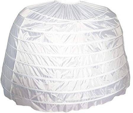 TNUEM Oversized Victorian Rococo Elliptical 9 Hoop Skirt Petticoat W-9