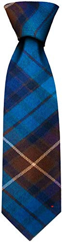 I LUV LTD Gents Neck Tie Buchanan Blue Tartan Lightweight Scottish Clan Tie