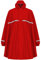 HOCK Regenponcho mit Reissverschluss und Ärmeln - Fahrradponcho Wasserdicht & Atmungsaktiv - mit Kapuze und Reflektoren - Herren Damen Regenschutz - Hochwertige Regenbekleidung (rot, XXL)