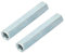 Longue Tige écrou - 2pcs Accouplement écrous Hexagonaux Tige Longue Douille en Acier au Carbone Noix Standoff M8 * 66 Fixations Filetées