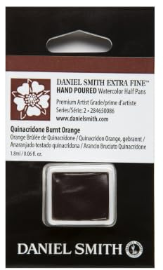 Daniel Smith Quinacridone Burnt Orange, Half Pan - Watercolor