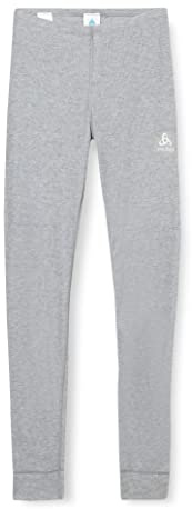 Odlo Active Warm Eco Tights Pantalons Mixte Enfant, Grey Melange, 8 ans