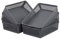 Cadineer 6-Pack Rectangular A4 Storage Baskets, Office Plastic Storage Basket Grey