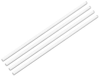 sourcing map 3mmx200mm Transparent Transparent Solide Acrylique Rond Barre PMMA Barre 4Pcs