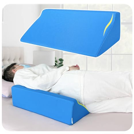 NEPPT Cuscino a cuneo Posizione del corpo Cunei Posizionamento posteriore Elevazione Fodera per cuscino Gravidanza Camera da letto Allineamento del corpo rialzato Supporto per caviglia