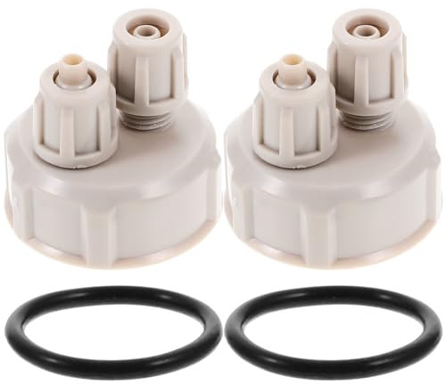 iplusmile Fish Tank Accessories- 2Pcs Aquarium System Pro Tube Guage Bottle Cap Fish Tank Plant DIY Air Diffuser Generator Tool Part