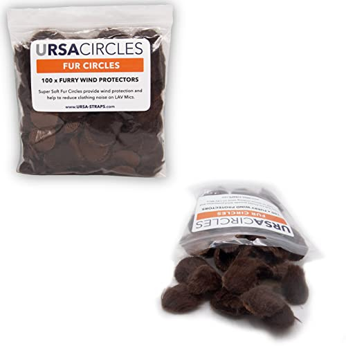 URSA Fur Circles – Mini-Windschutz für Lav-Mikrofone (100x, braun)