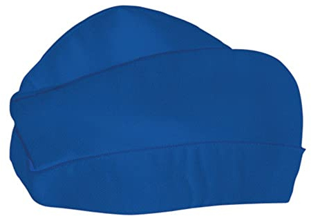 EXNER Schiffchen, Mütze, Kopfbedeckung, in Einheitsgröße, einstellbar, für Koch, Bäcker, Konditor in Küche, Bäckerei, Konditorei, Baumwoll-Mischgewebe, Farbe royal blue