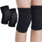Knieschoner 1 Paar,nti-Kollision Weiches Verdickung Schwamm Knieschoner, Premium, aus atmungsaktivem Gewebe,für Tanzen Fußball Joggen Tanz, Schwarz (M)