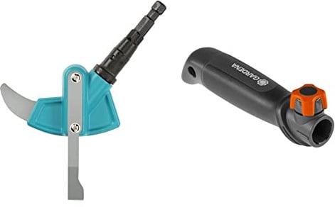 Gardena combisystem-2in1 Fugenkratzer: Unkrautkratzer von Wildkraut und Moos, mit Edelstahlbügel, schwarz;türkis;Silber;metallic, Einheitsgröße & combisystem-Kleingeräte-Griff
