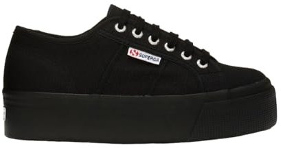 SUPERGA 2790 Acotw Linea Up and Down, Damen-Sneaker, Full Black S9111lw 996, 41.5 EU