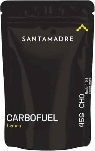 SANTA MADRE | CARBOFUEL 45CHO | Sabor: Lemon | Bebida Carbohidratos | Bebida energética rica en carbohidratos y sales minerales para tomar durante el esfuerzo físico (Lemon (limón), 832g)