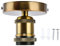 E26 E27 Vintage Lampenfassung, Retro Lampenfassung Vintage Solide Lampenfassung mit Zubehör 100‑240V (goldene Patina)