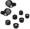 kwmobile Replacement Ear Tips Compatible with Sony WF-1000XM4 - Set of 6 - Memory Foam Eartips - Black