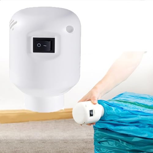 Vacuum Bag Electric Air Pump, 220V 55W Powerful Vacuum Pump, Portable Electric Air Pump for Vacuum Compression Bags, Household Clothes Quilt Storage Bag Electric Pump