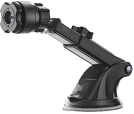 Interphone - Kfz-Handyhalterung mit Saugnapf, Armaturenbrett- oder Glashalterung – Kfz-Smartphone-Halterung, kompatibel mit QUIKLOX-Hüllen – QUIKLOX-Modulsystem – 360-Grad-Drehung