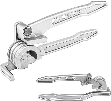 Piegatubi Rame, 3 In 1 Piegatubi, Strumenti Piegare Tubi Argento, Curvatubi Manuale, Pinze Piegatrici Multifunzione, per Curvatura Di Tubi In Rame, Alluminio, Ottone