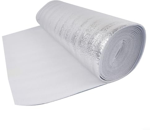 Film réfléchissant aluminisé pour radiateur, efficacité de transfert de chaleur, solution d'économie d'énergie, film réfléchissant pour radiateur, isolation thermique en feuille d'aluminium (50 cm de