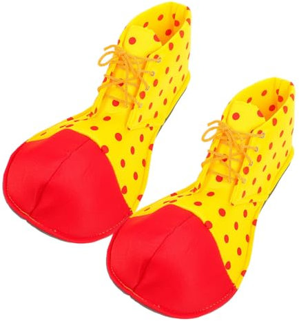 KOMBIUDA Einzigartige Clown-Schuhe 1 Paar Halloween-Clown-kostümschuhe Aus Pu Für Bequemes Tragen Größe Für Teenager Und Erwachsene