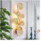 Wandleuchte innen Kopfteil Wandleuchte Lotusblatt Art LED Wandleuchte, Unterputz-Luxus-Wandleuchte, Beleuchtung der Wandhalterung für den Innenbereich für Küche, Wohnzimmer, Schlafzimmer, Heimtextilie