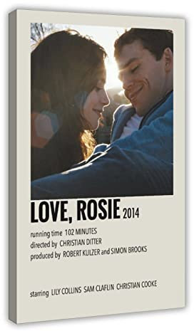 THEGIS Filmposter Love, Rosie, für Schlafzimmer, Sport, Landschaft, Büro, Raumdekoration, Geschenk, Rahmen-Stil, 60 x 90 cm