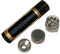 My Line Grinder mit geruchsneutraler Joint Aufbewahrung - Crusher für Kräuter,Tabak,Gewürz - Kräutermühle mit Joint Befüllung - Joint Zubehör- inklusive Reinigungsset (Gold)