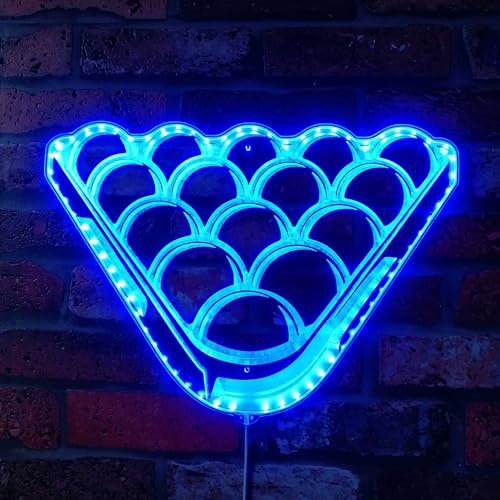 ADVPRO Snooker Billard Pool Tisch Zimmer RGB Dynamic Glam LED-Schild – Schnittform – intelligente 3D-Wanddekoration – mehrfarbige dynamische Beleuchtung st06s66-fnd-i0213-c