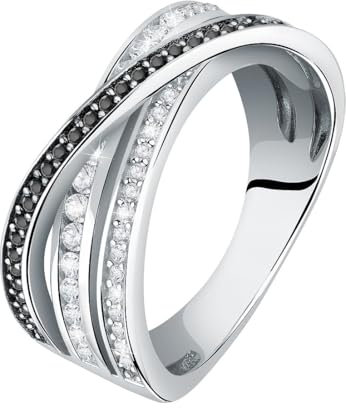 CHRIST Damen-Ring 925er Silber, recycelt Zirkonia 50, Silber 32027292