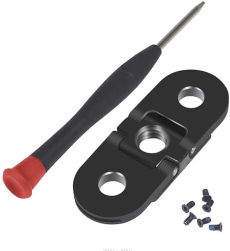 Panlouting Remplacement Adaptateur Pliable pour Caméra avec Trou 1/4 pour Trépied Perche à Selfie Accessoires Montage Support, Compatible avec GoPro Hero 12/11/10/9/8 Black Max