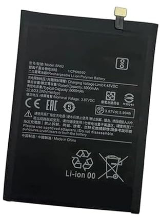 Backupower - Bater¨ªa de Repuesto BN62 Compatible con Red-mi Note 9 4G/9T /9 Power/Po-co M3, Red-mi 9T (M2010J19CG)