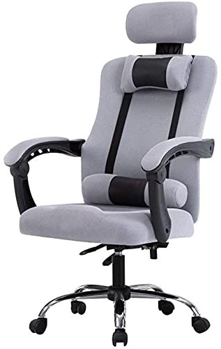 GSKDBCC Boss Chair Home Office Desk Chairs Video Game Chairs Ergonomica Task Computer Gaming Mesh Regolabile Reclinabile Flip up Braccioli Girevoli Supporto Poggiatesta Lombare Chaser of Light