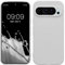 kwmobile Housse Compatible avec Google Pixel 9 Pro Coque - Housse de téléphone en TPU avec Protection Appareil Photo - Blanc Mat
