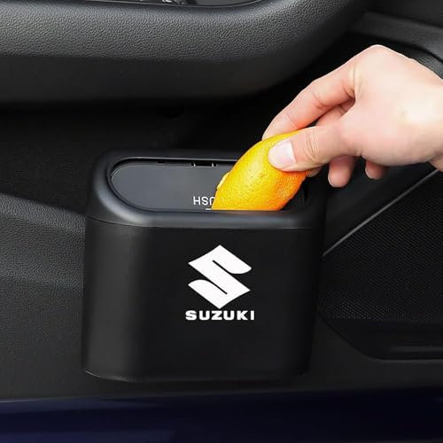 THJKCVSD Auto Mülleimer,für Suzuki Vitara 2015-2020,Wasserdicht und Geruchsdicht,mit Deckel Auslaufsicherer,Auto Mülleimer,für Reisen im Freien,Zuhause