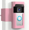 Ring Doorbell Mount Door Holder - Pink All Metal Anti Theft Ring Doorbell Mount No Drill - Blink Ring Camera Holder for Apartment Door