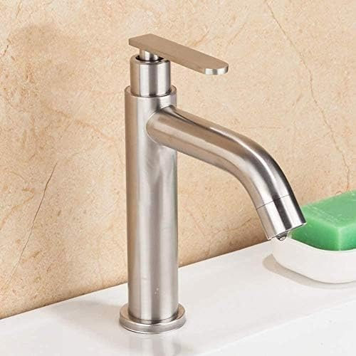 Rubinetti da Cucina Rubinetto per lavabo Rubinetto per lavabo Miscelatore monocomando per Bagno Rubinetto per Acqua Fredda Cromato Rubinetto per lavabo Esterno