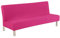 Meicynhoger Housse de Canapé Clic Clac Extensible 3 Places,Couverture de Canapé pour Banquette Clic Clac Pliant sans Accoudoirs 180-210cm (​​Rose, L)
