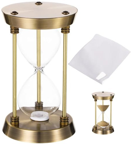 Sablier vide à faire soi-même avec cadre en bronze vintage et verre, sablier personnalisable pour la maison et la décoration de mariage