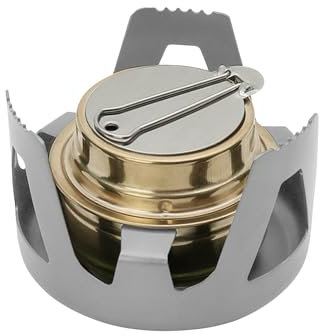 Fornello Ad Alcool - Stufa ad Alcool Portatile per Escursionismo e Outdoor,Riscaldatore Compatto per Campeggio, Trekking, Escursioni e Picnic all'Aperto