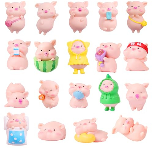 19 PCS Glücksbringer Silvester, Neujahrsglücksbringer 2026, Glücksschweinchen Klein Glücksbringer Neujahr, Glücksbringer Schwein Neujahrsgeschenke Glücksschwein Silvester Tischdekoration