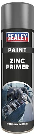 Sealey SCS034S - Primer di zinco, 500 ml, colore: Grigio