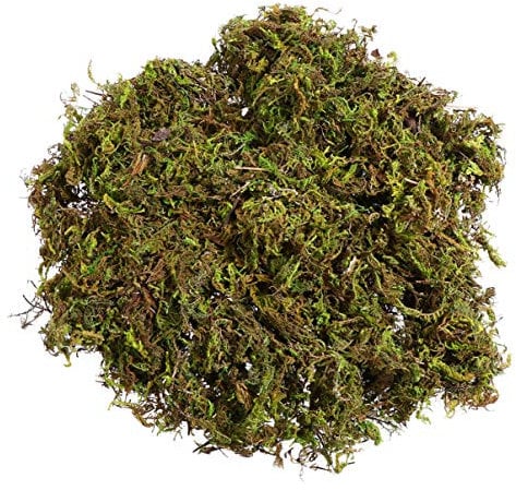 WINOMO Künstliches Moos, künstliches, frisches grünes Moos, dekoratives Kunstmoos für Blumen, Pflanzen, Garten, Rasen, Basteln, Dekoration, 60 g/Packung
