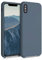 kwmobile Case Compatible with Apple iPhone XS Max Case - TPU Silicone Phone Cover with Soft Finish - Dark Slate